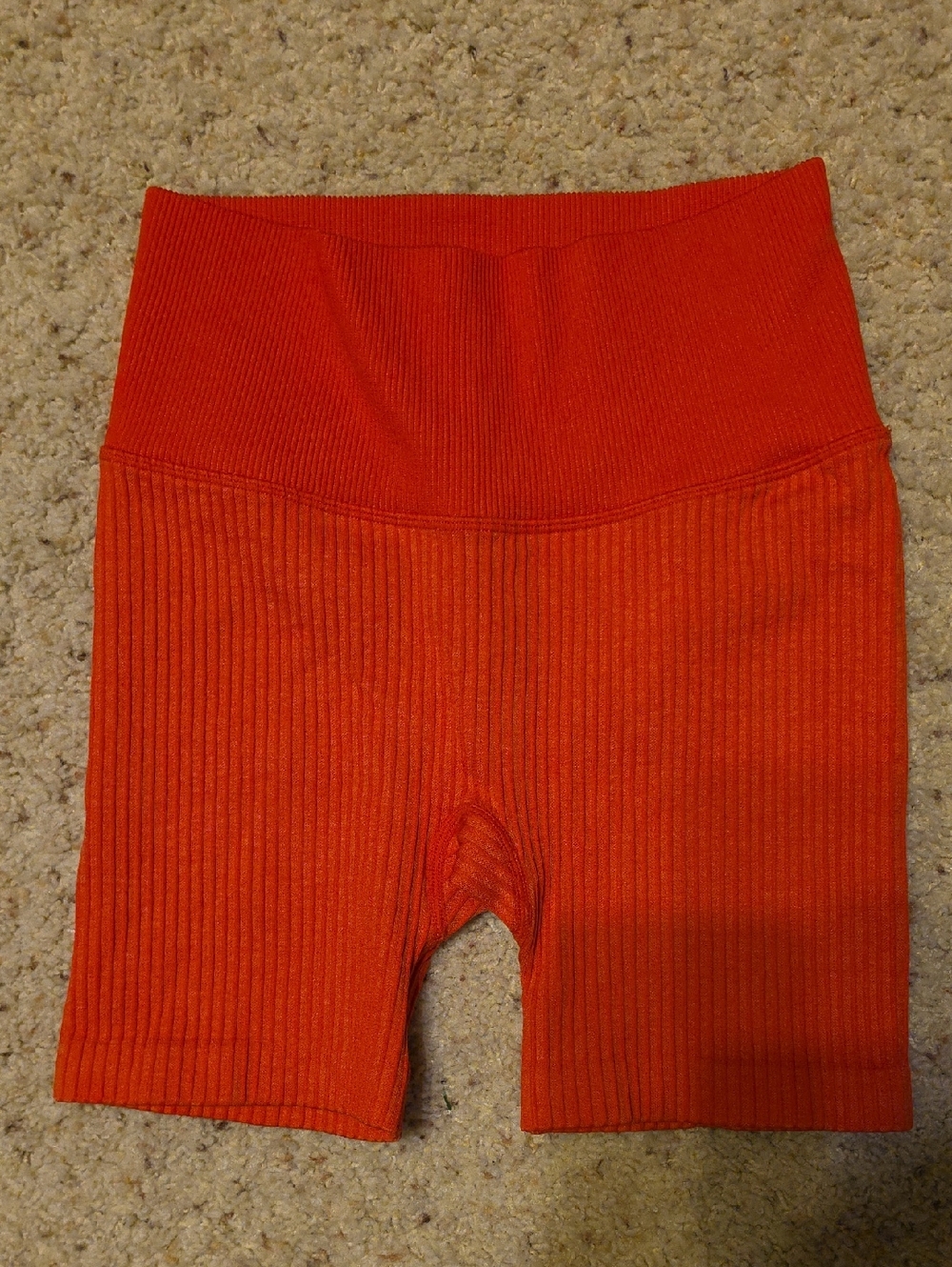 Joy Lab Ribbed High-Waist Coral Bike Shorts